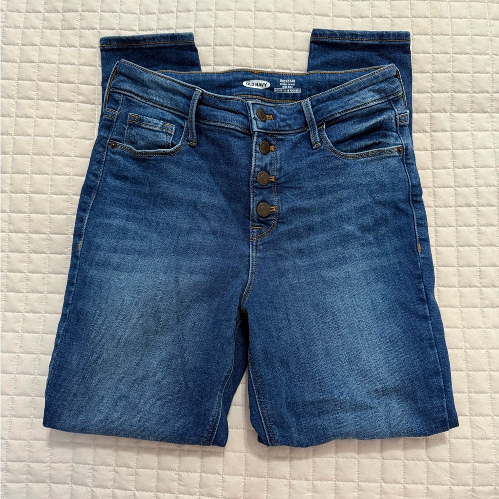 Old Navy Women's Rockstar High Rise Super Skinny Jeans